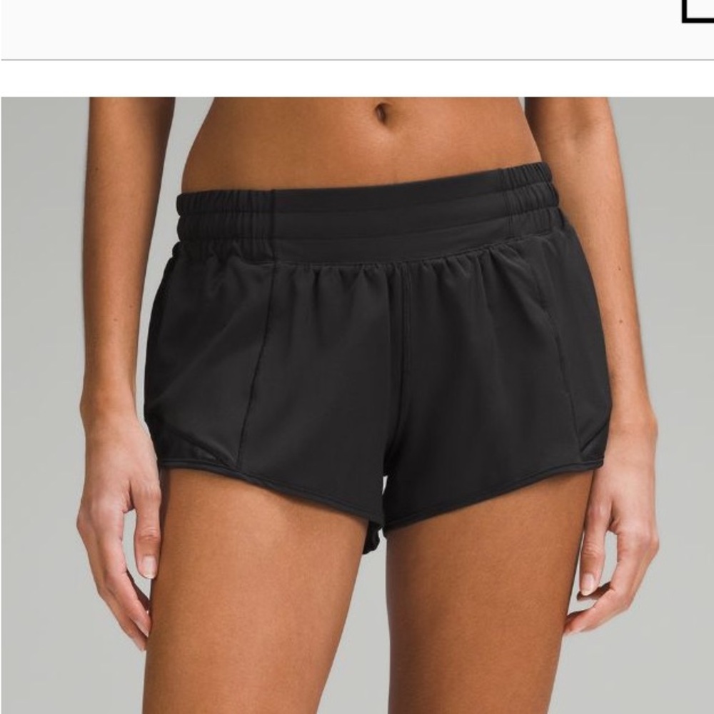 Lululemon Black 2.5 Inch Hotty Hot Shorts